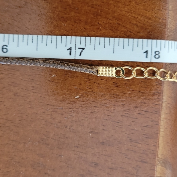 Checkered Pattern Inlay Pendant Necklace - Picture 5 of 15